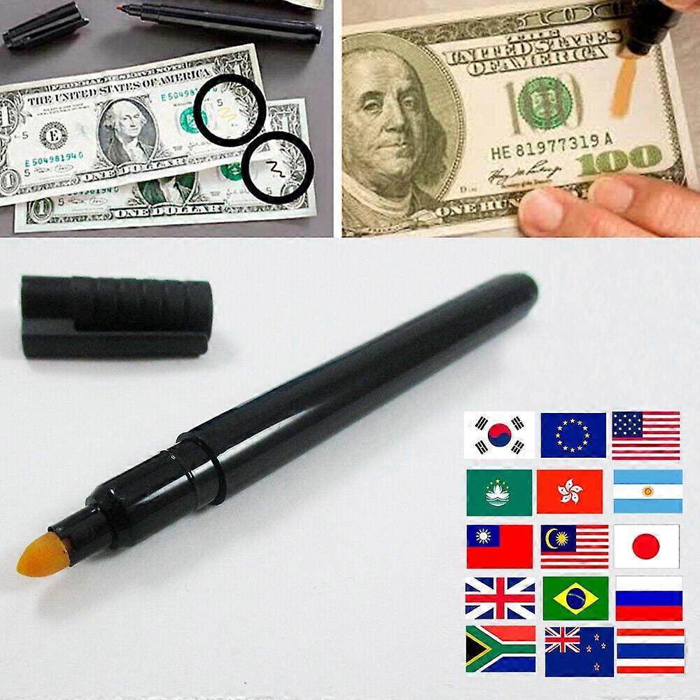 1 Counterfeit Bill Checker Fake Money World Wide Detector Tester Pen