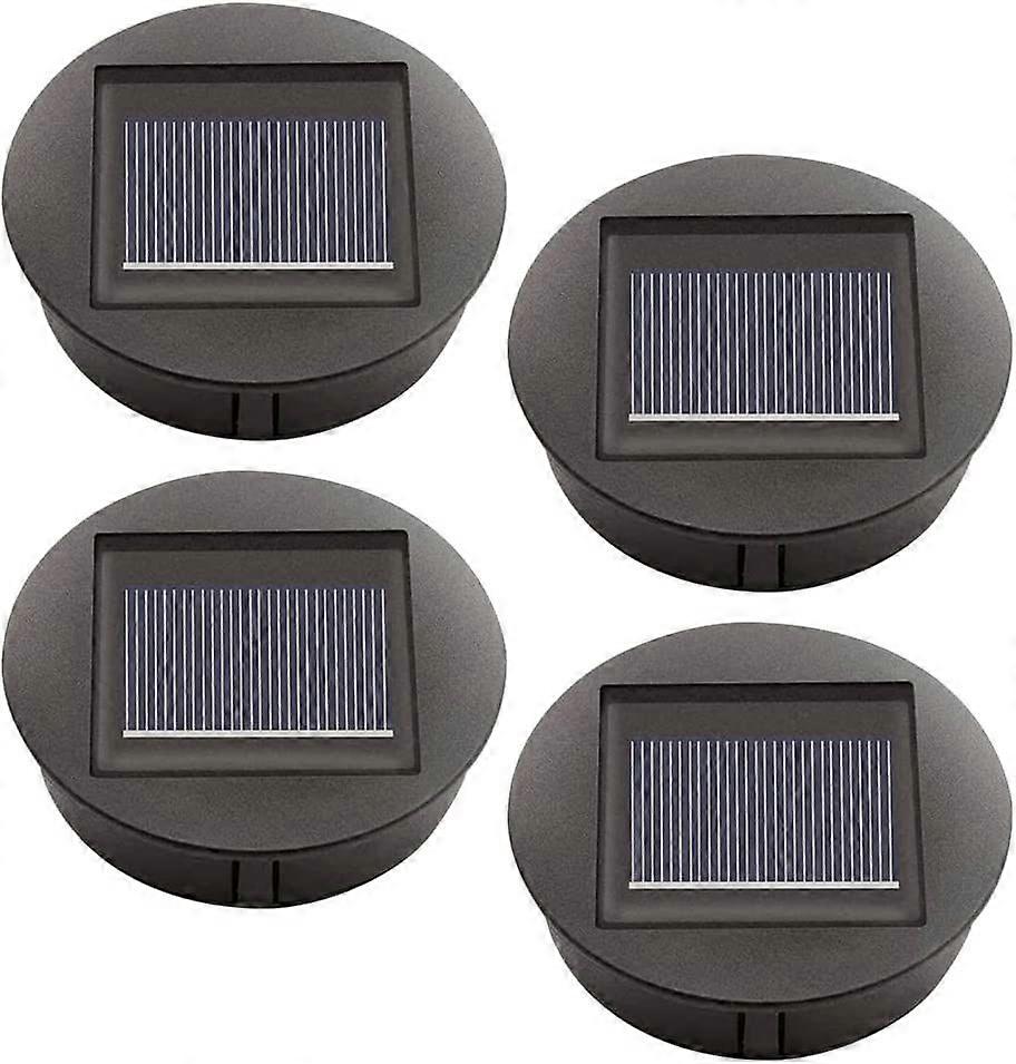 4 Pack Solar Replacement Lights with LED Bulbs, Solar Ceiling Light Replacement, LED Solar Panel Sha