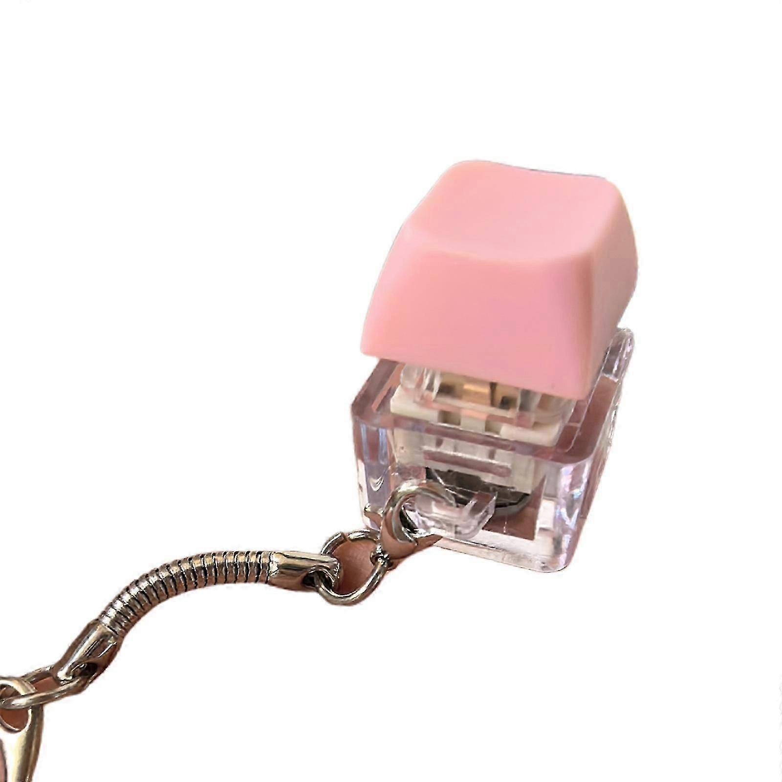 Pocket Size Mechanical Keyboard Keychain Fidgets Toy For Adults Kids Stress Relief Quiet Clicking Multicolor