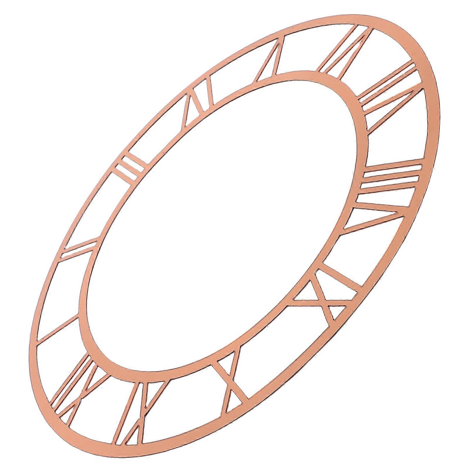 Clock Numerals Classic Clock Face for Decor Acrylic Dial with Roman Numerals