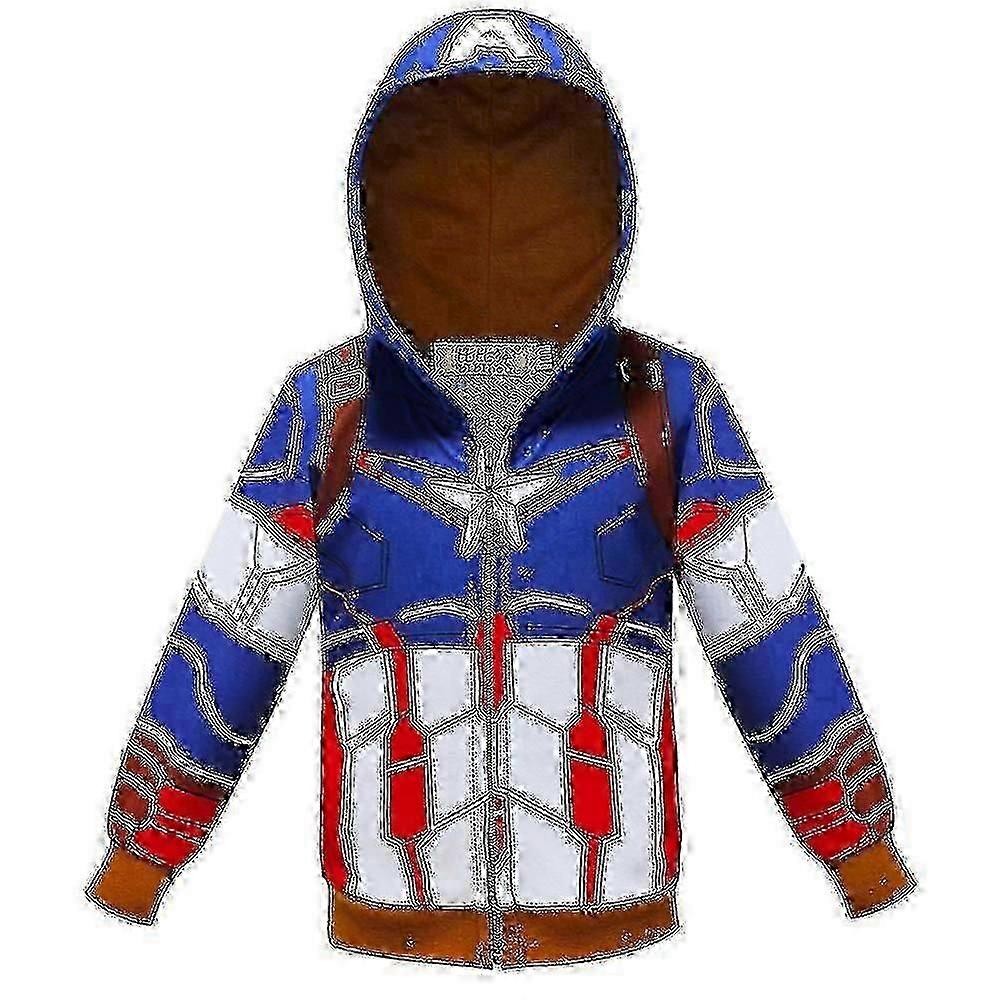 Jaqueta com capuz do Homem-Aranha para meninos de 3 a 8 anos com capuz e zíper.z