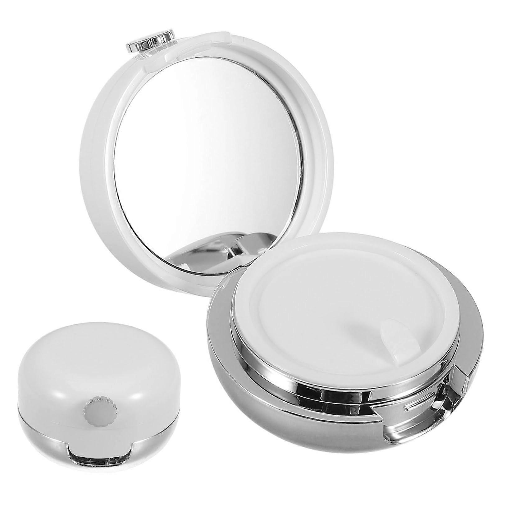 Lip Balm Container with Mirror and Silicone Brush, 13g Empty Lip Mask Jar for Travel Makeup