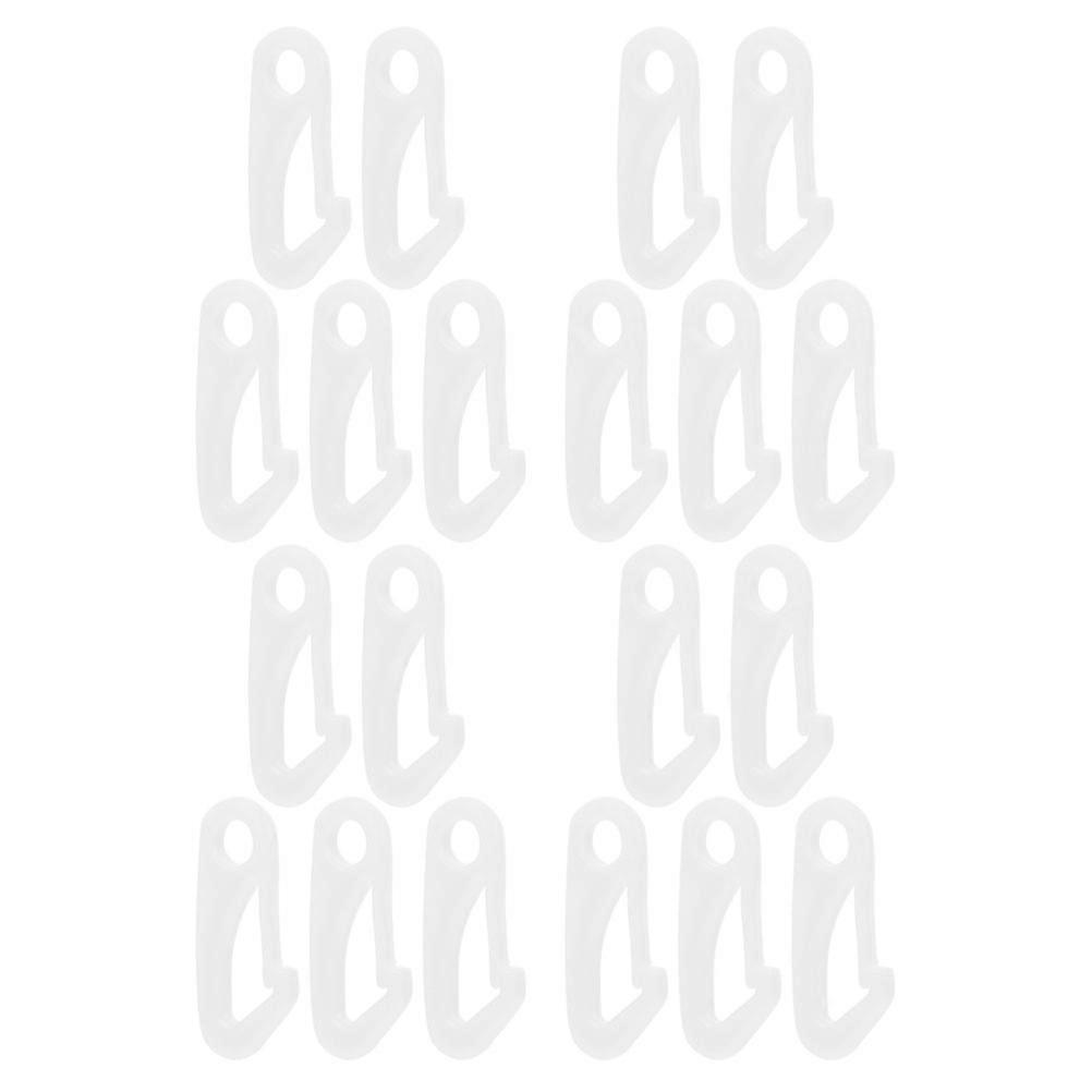 Plastic Flagpole Attachment Hardware 20 Pcs Snap Hooks For Outdoor Use Secure Flag Attachment Features