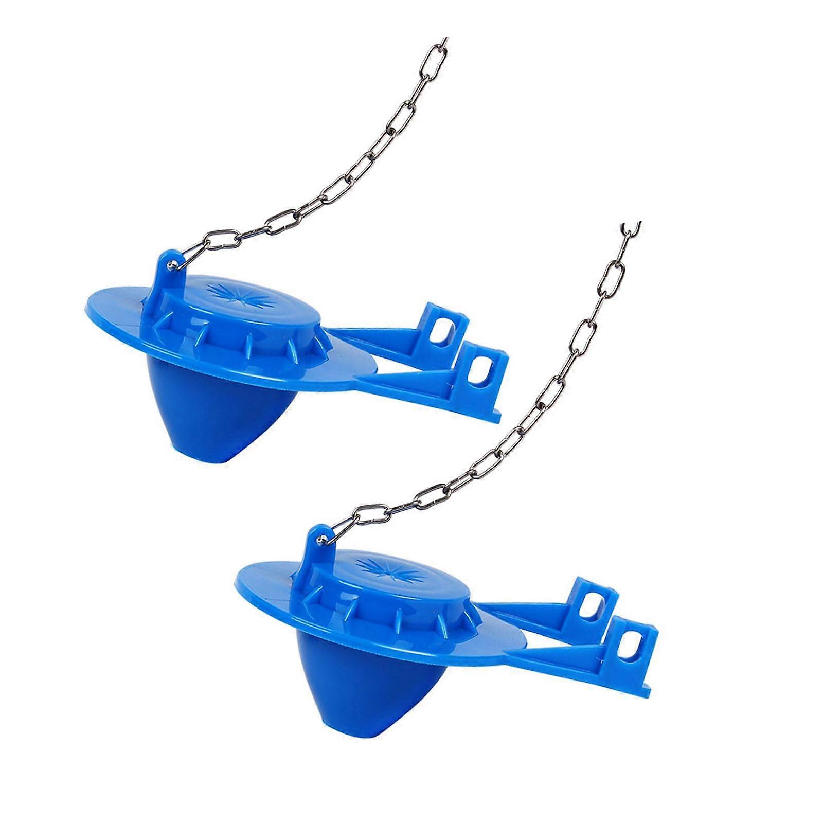 Toilet Flapper 2Pack Universal 2Inch Flush Valve With Stainless Chain Water Saving