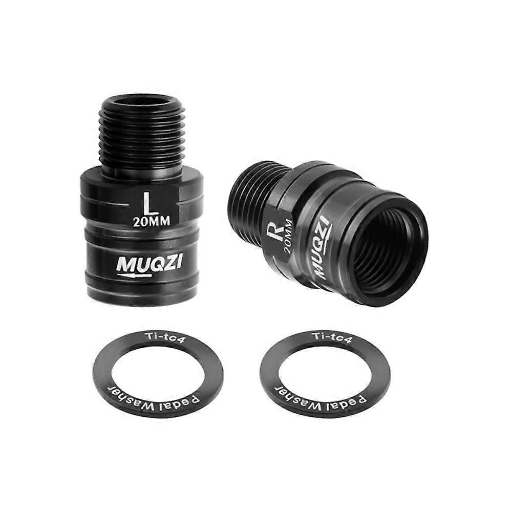 1 paire d'extension de p��dale en alliage de titane 9/16 20MM, extensions d'essieu de p��dale de v��lo, r��sistantes �� l'usure et l��g��res