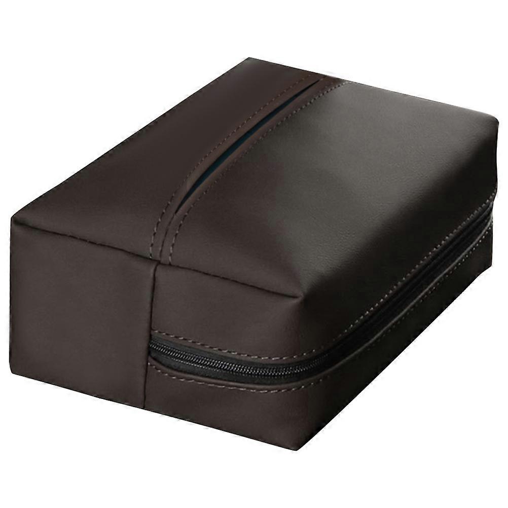 Car Interior Tissue Box for Use 5Pcs Brown Napkin Holders