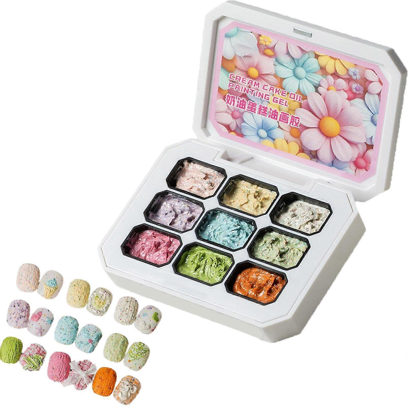 Gel Nail Polish Set with 9 Rainbow Gradient Colors, FadeResistant Shine, BeginnerFriendly