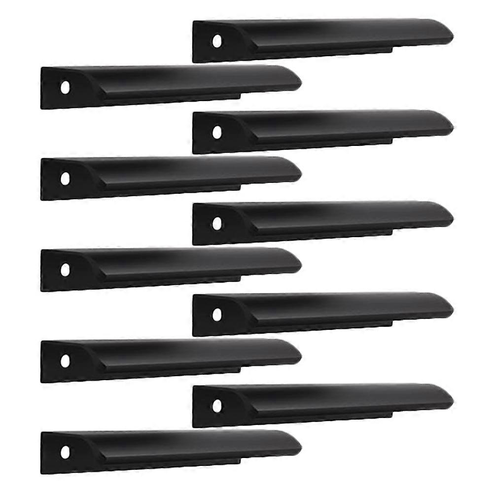 Black Curved Handle American Style Home Improvement Decorative Pull 10Set