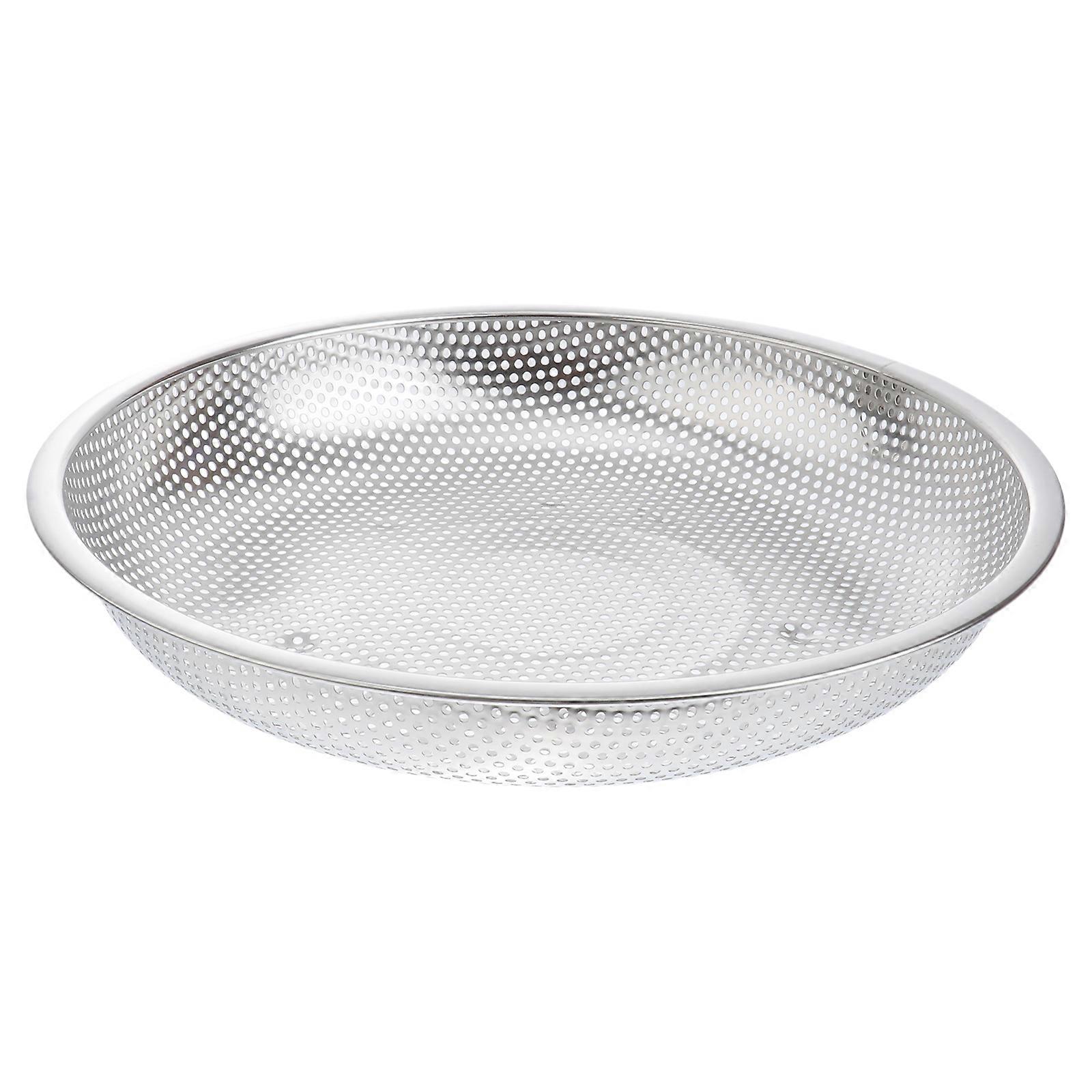 Multifunctional Fruit Plate Stainless Steel Draining Plate for Kitchen Use 1Pcs