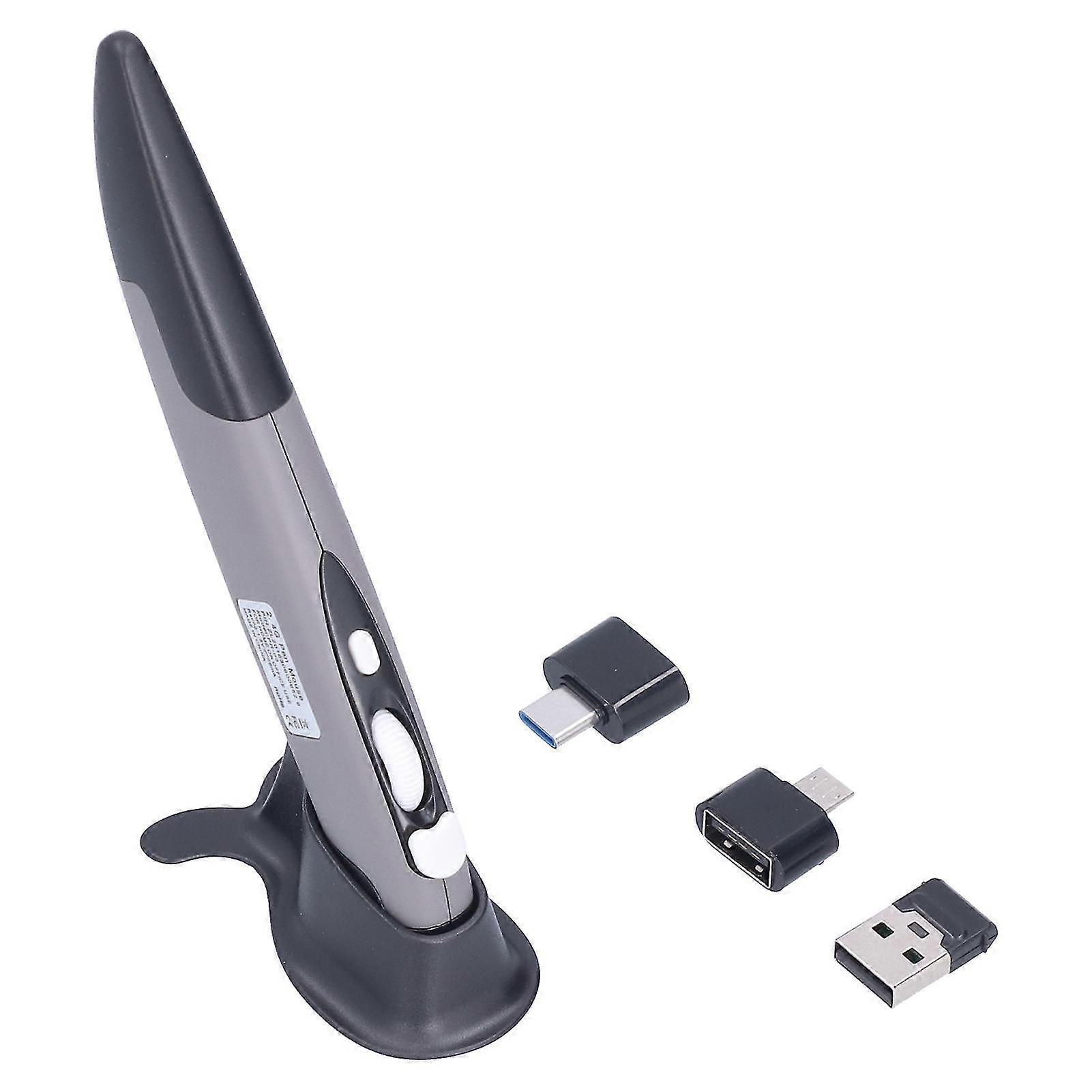 2025 Mouse Pen Wireless 2.4G Creativity Extremely Handover Computer Stylus for PC LaptopBlack Gray