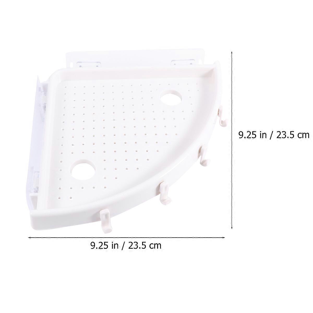 Shelf Bathroom White Wall Sucker for Home Bathroom Storage