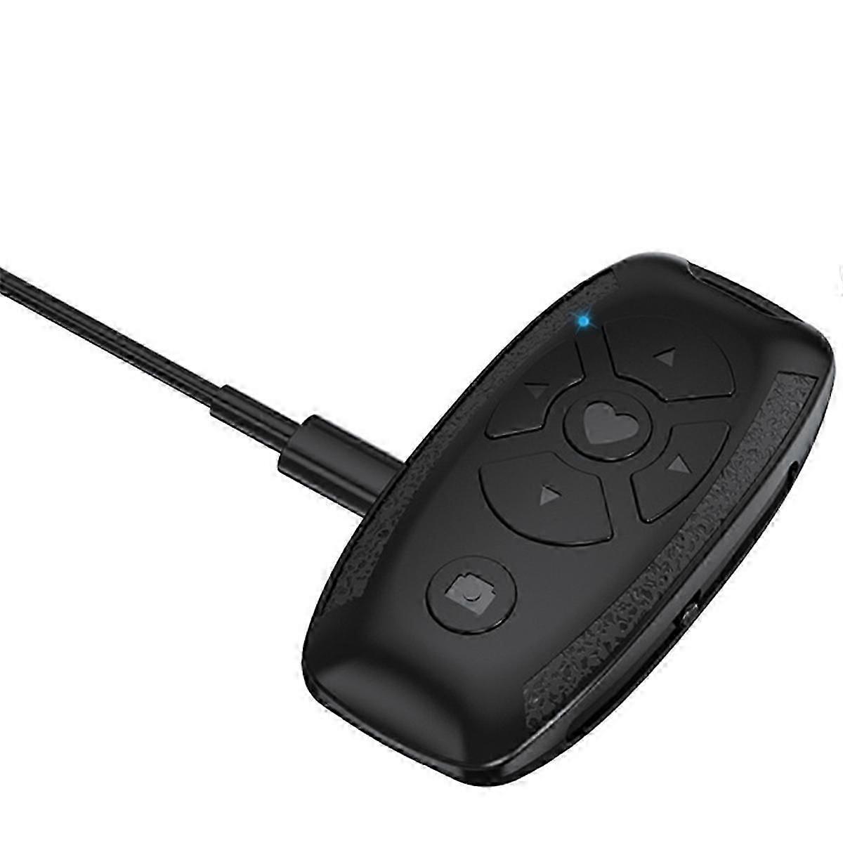 Rechargeable Bluetooth Remote Control Wireless Controller Camera Stick Shutter Release for Phones E-Book Page Turn A