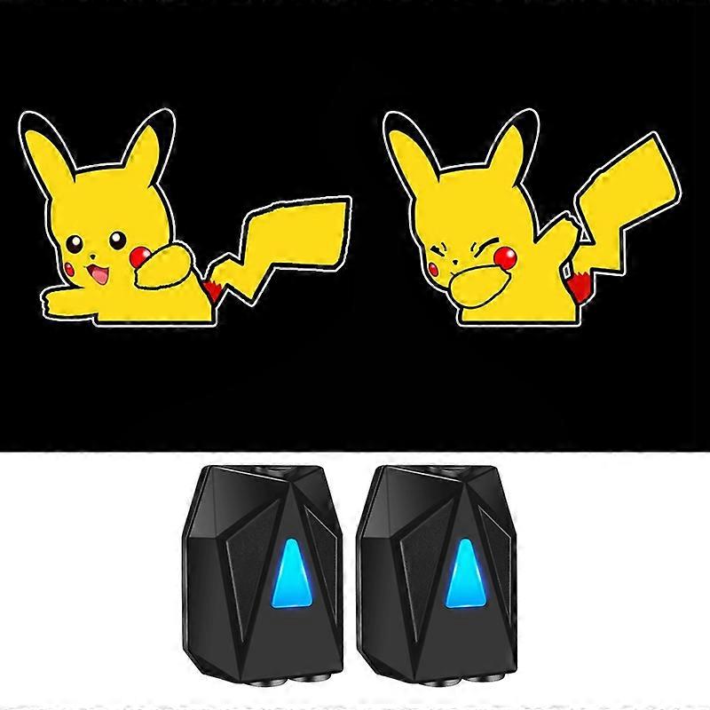 F3 2Pcs/Set Car Dynamic Welcome Light Car Door Projector Lights LED Logo Shadow Emblems Wireless Lig