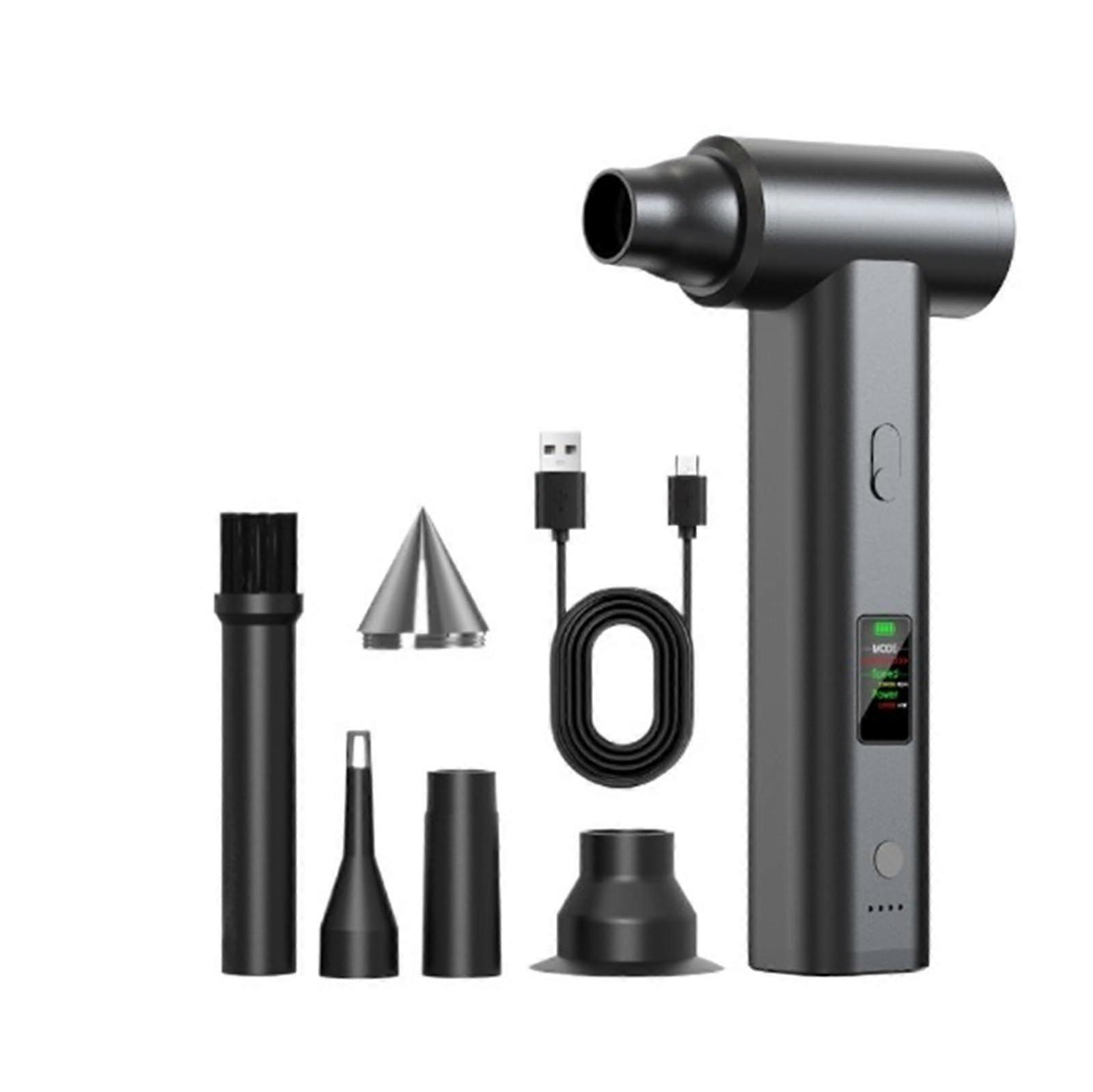 Electric Air Duster with Powerful Brushless Airflow and LED Display for Computer and Electronics Cleaning