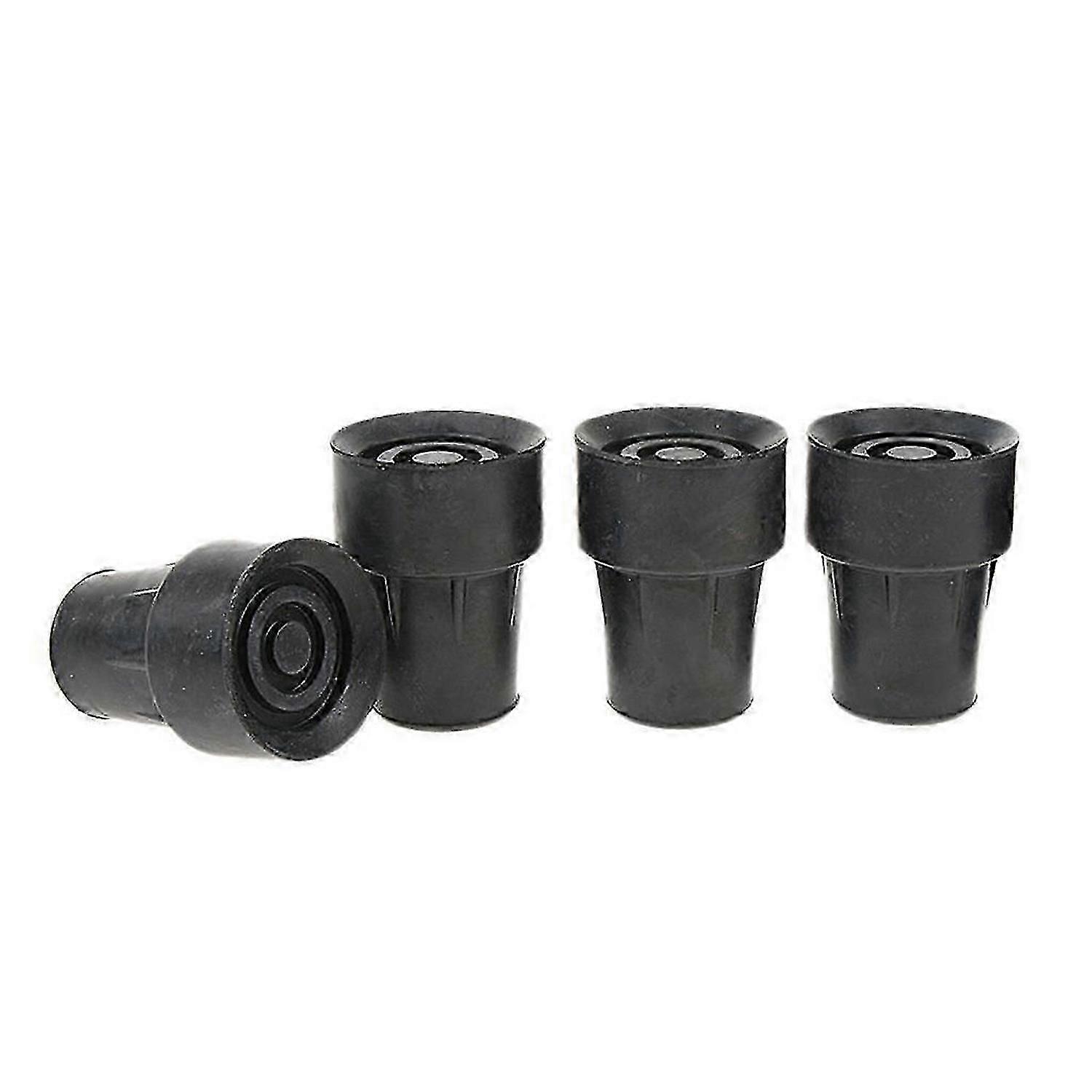 4 Pieces Walking Stick Ferrule Rubber Crutch Tips Bottom End Protector