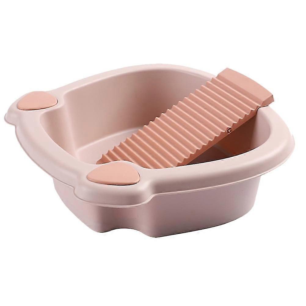 Hand Wash Board & Laundry Basin Set (Pink)