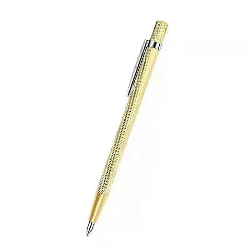 Ceramic Tile Cutter Pen with Tungsten Tip for Precise Glass and Tile Cutting, Gold