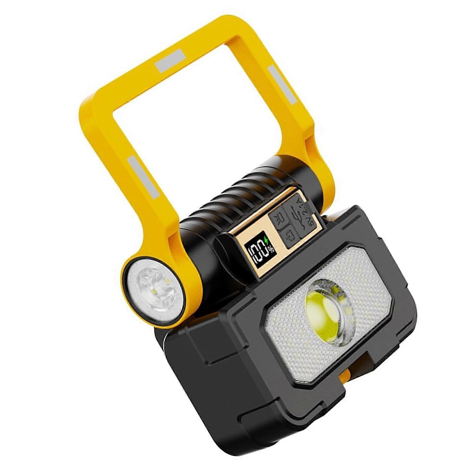 Solar LED Camping Lantern Waterproof Rechargeable Outdoor Flashlight with USB TypeC Charging