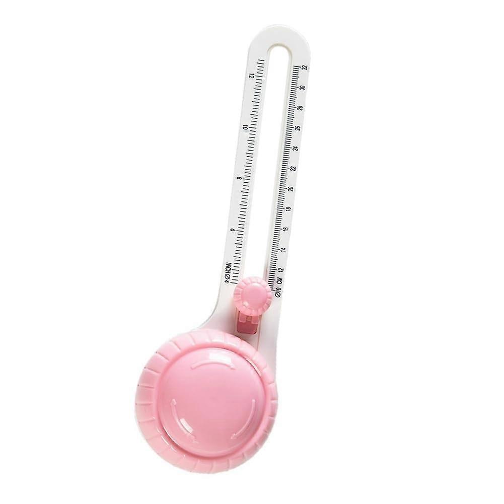 Adjustable Rotary Compass Circle Cutter for Paper Crafts and Scrapbooking  Pink