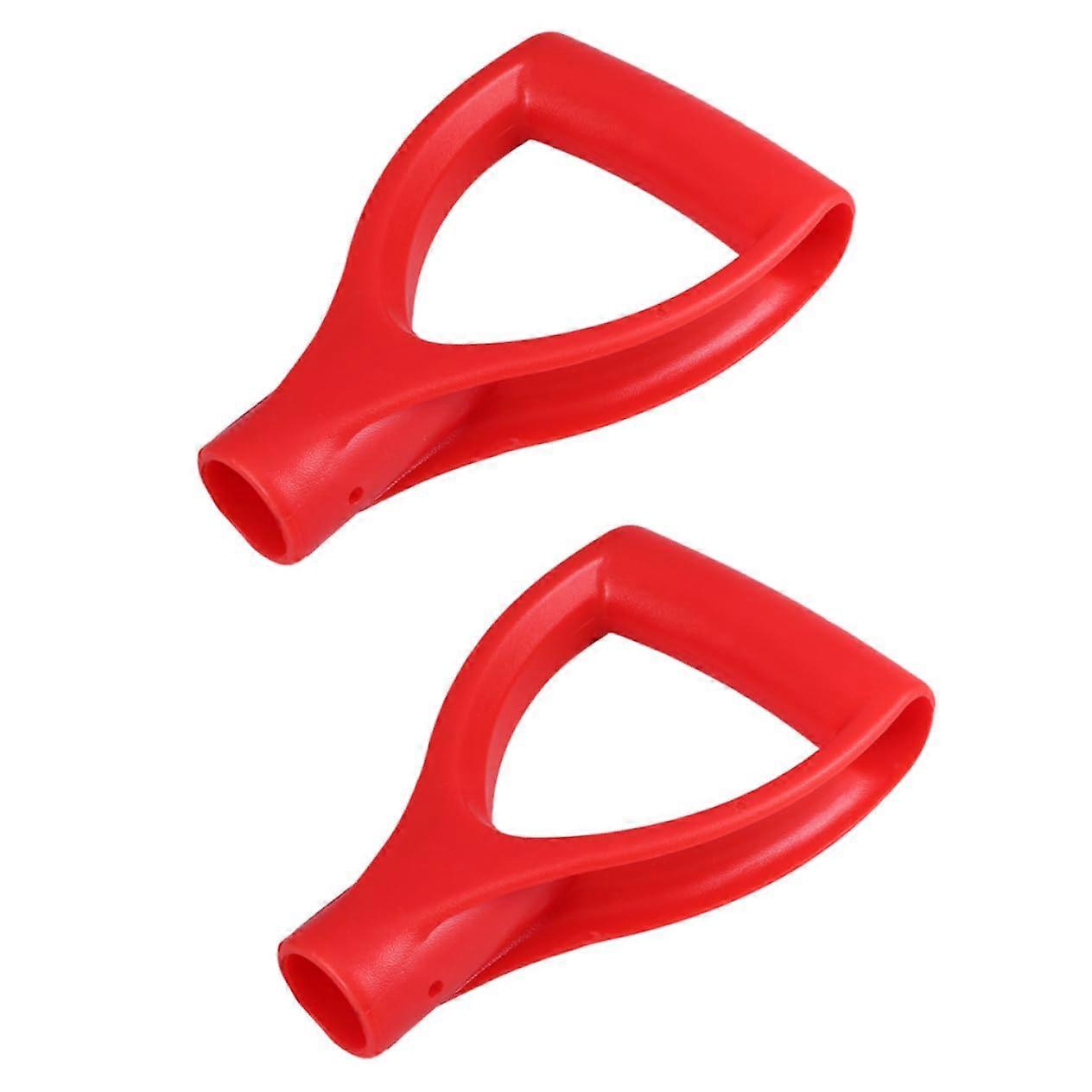 Shovel Handle Replacement 2 Pack, Ergonomic DShaped Plastic Grip for Garden and Lawn Tools
