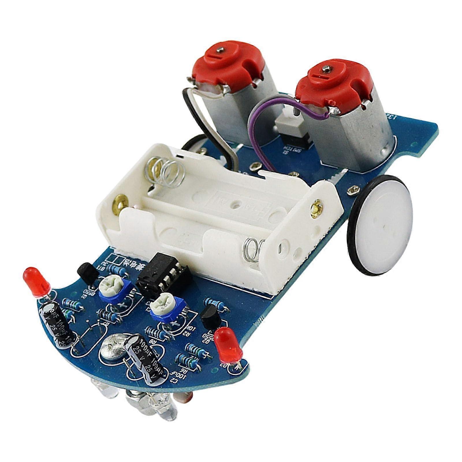 Smart Robot Car Kit with LineFollowing Sensor for STEM DIY Soldering School Science Project
