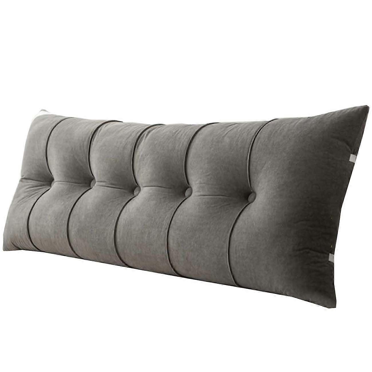 Large Rectangle Headboard Pillow for Reading, Bed Backrest Lumbar Support for Queen King Twin Full