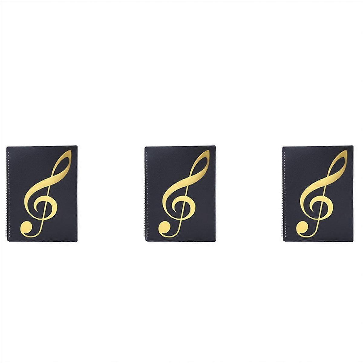 Sheet Music Folder, 60 Pages, Sheet Music/Holder, (Black)