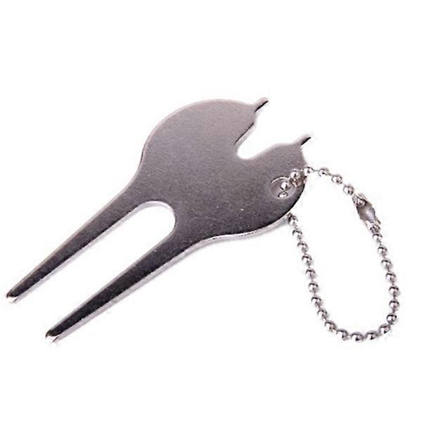 Divot Fork Golf Accessories for Green Repair 2Pcs Black Multifunction Tool