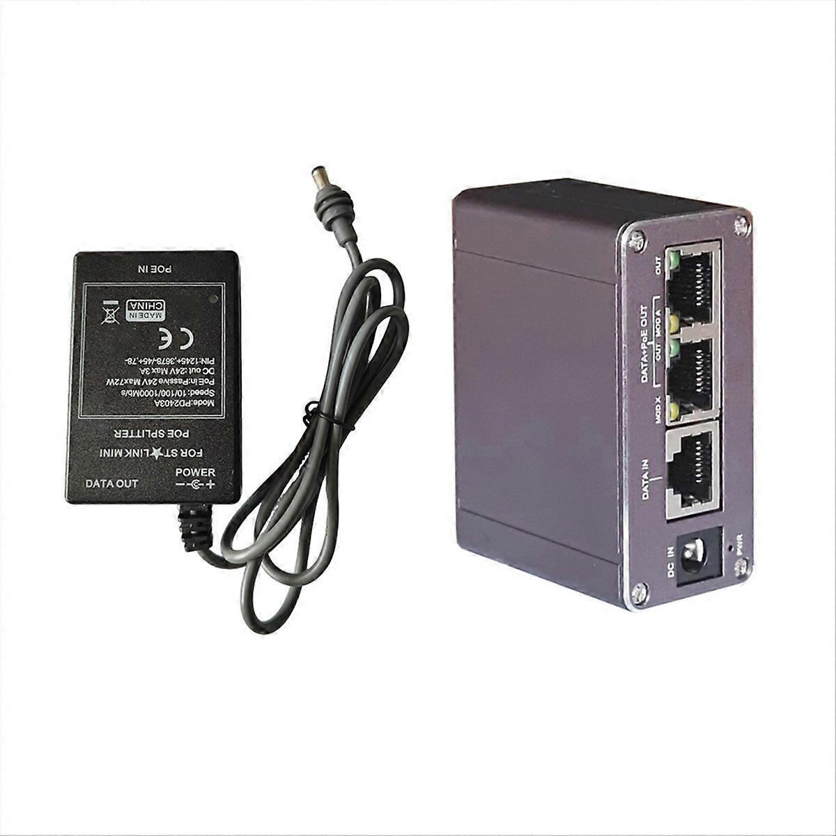 For Mini 24V DC Input POE Injector Splitter Industrial