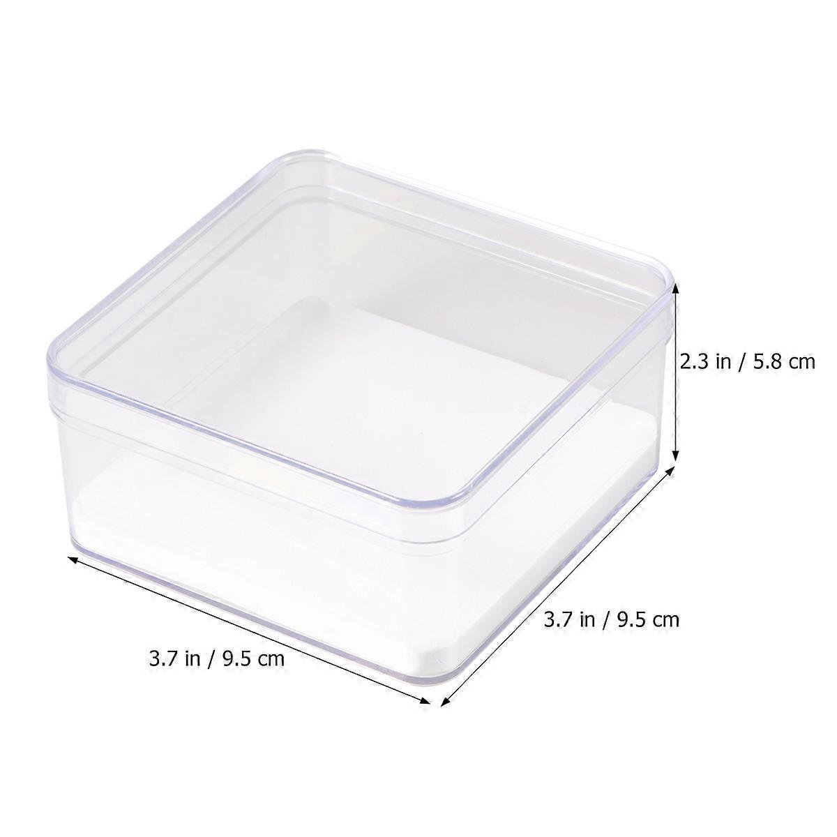 Display Case Insect Specimen Box for Decoration 2Pcs Clear Storage Container
