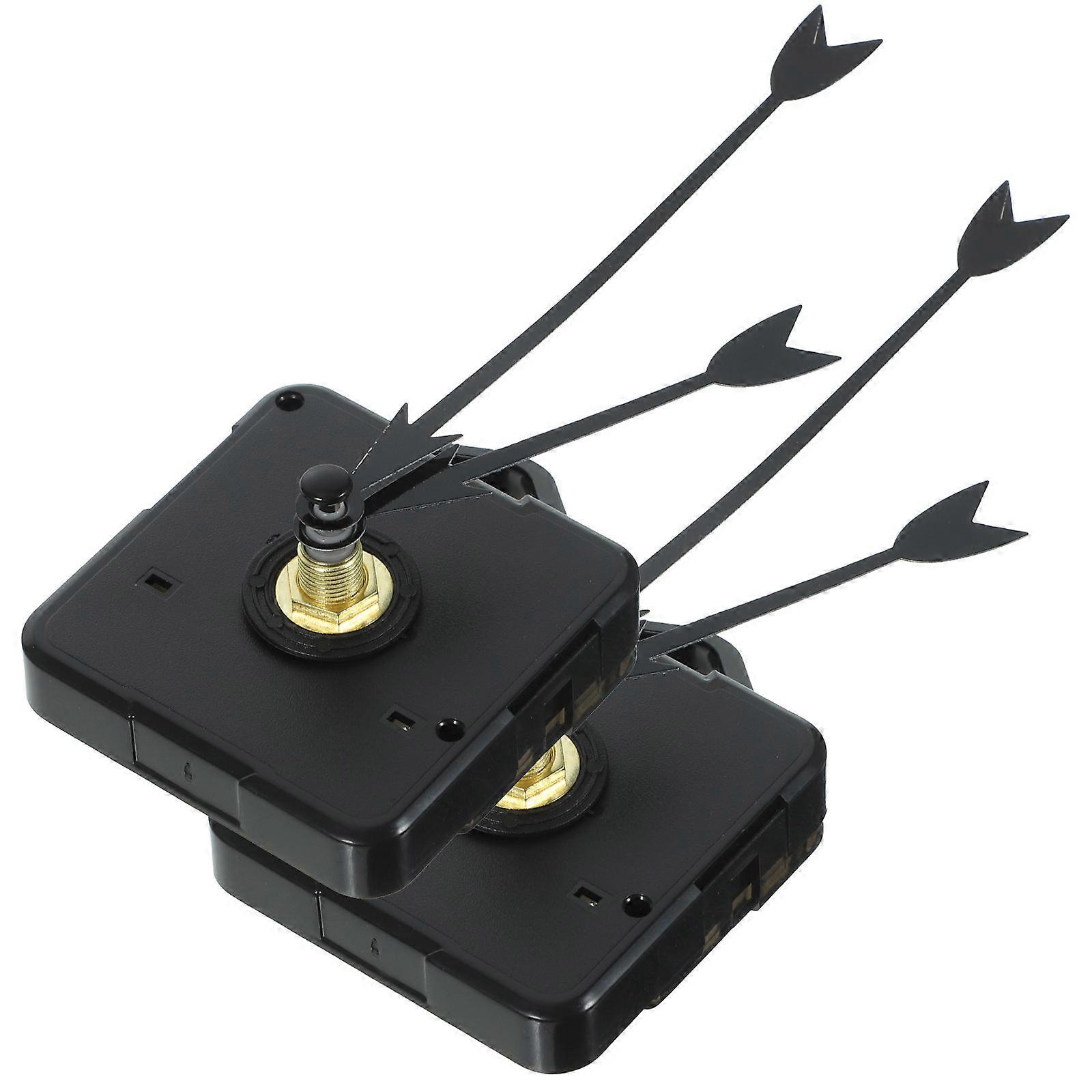 DIY Hanging Clock Movement Replacement for Wall Clocks 2Sets Plastic Mechanisms
