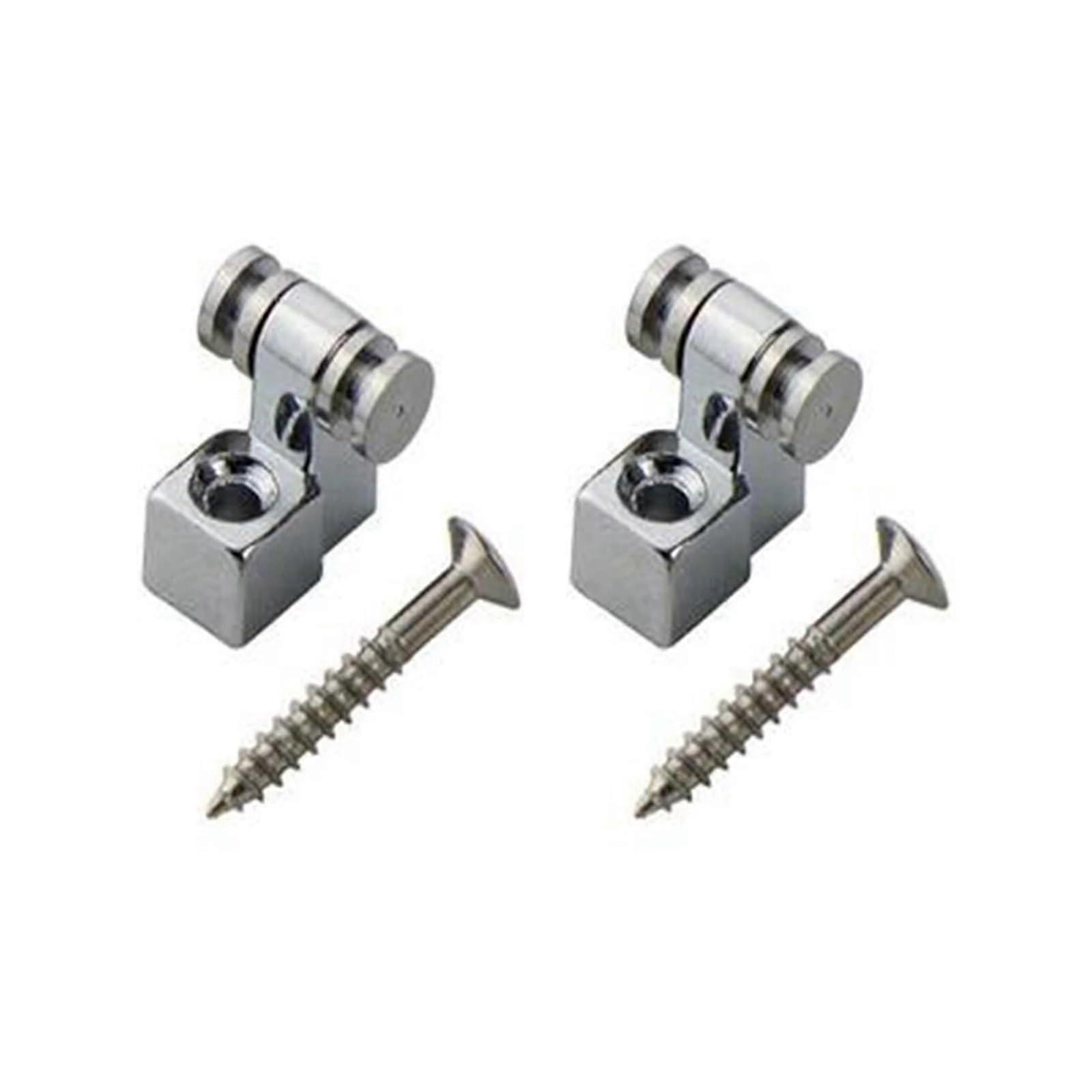 Electric Guitar Roller String Trees Retainer Set with Stable Tuning, Metal Build, Silver