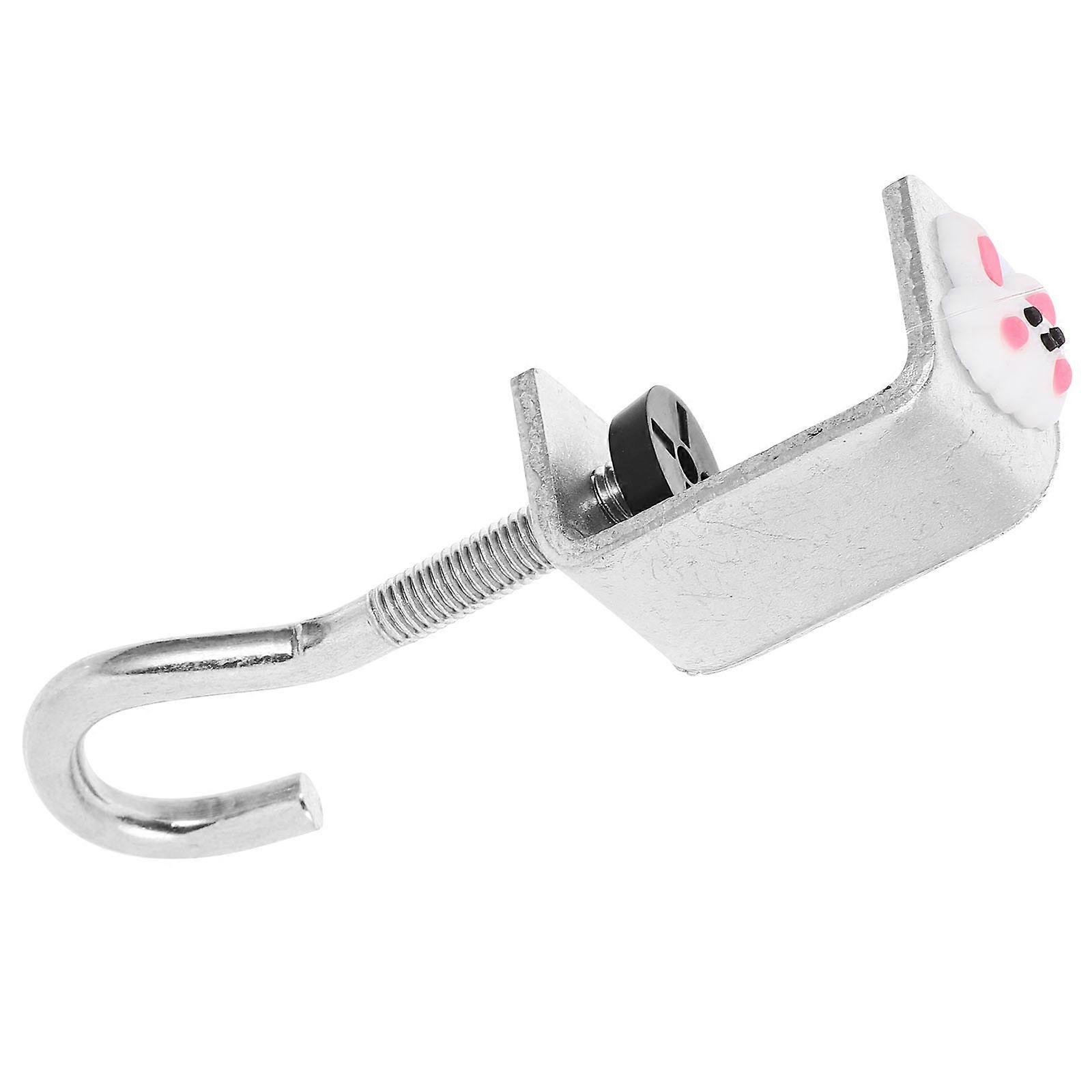 Desk Mount Bag Hook Desk Mounting Backpack Hook Clamp-on Handbag Hook for Table (Rabbit)