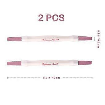 Hudskrubber Beaupretty Manicure Scrub Buffing Tool Quartz Pen Design Død Hud Fjernelse Negleformning Kvinder 2 stk.