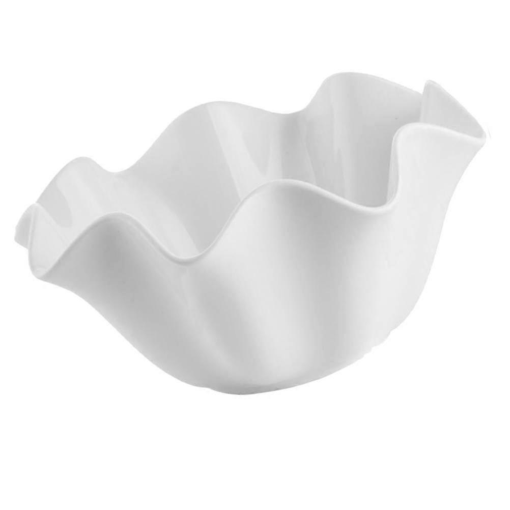 Plate Ceramic White Fishtail for Food Dipping 1Pcs Tableware