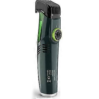 Aparador de barba sem fio, barbeador elétrico com aspirador integrado, à prova d'água IPX6, aparador de precisão para bigode e costeletas