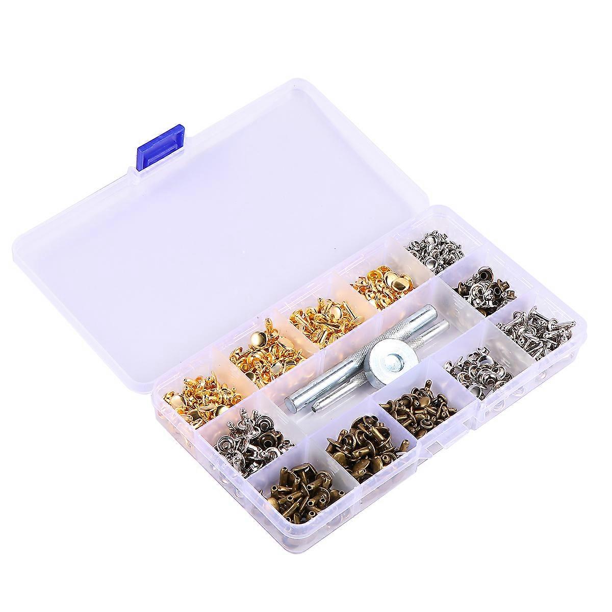 Rivets Kit for DIY Craft with 1Pack and Installation Tools