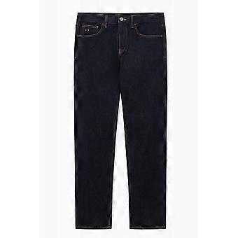 Men's Armani Exchange | Ax Xm000069 Af14264 A|x Straight Fit J16 Denim Jean - Indigo Navy