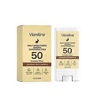 Mineralischer Sonnenschutzstift mit LSF 50+, 15 g, getönt und tragbar