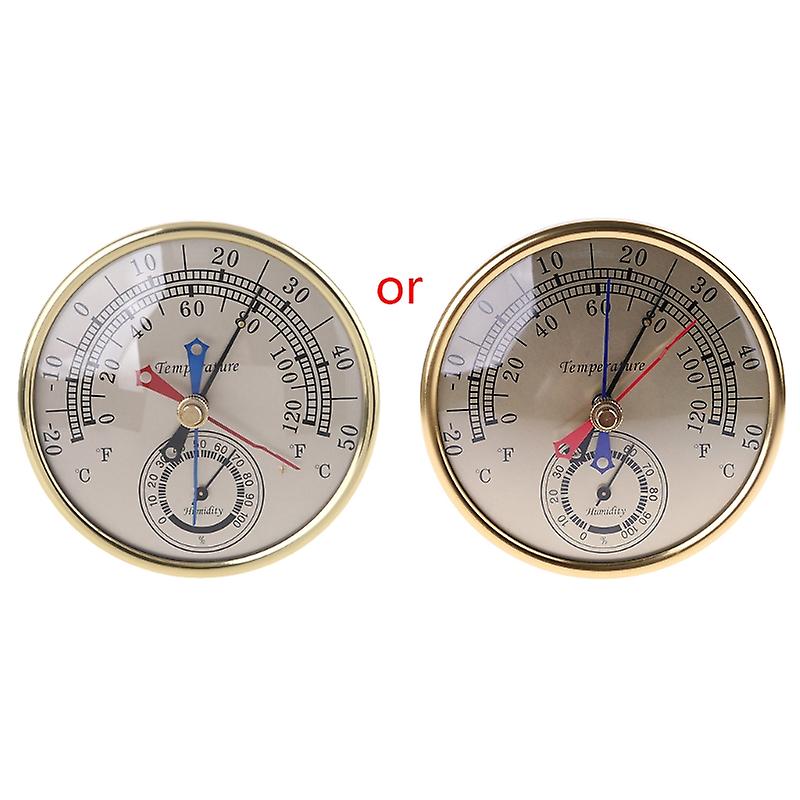 5" Min Max Thermometer Hygrometer Wall Mount Hanging Analog Temperature Humidity
