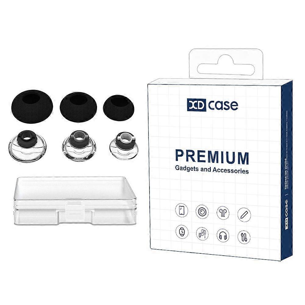 XDcase 6pcs / Set Replacement TPU Ear Tips & Sponge Kit, S/M/L Size