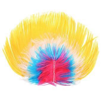 Clown Modeling Punk Wig Props Dress Performance Halloween Hat Dance Funny Fluffy Cocks Comb Hair Hats Bar Wedding Party(Color Randomization)