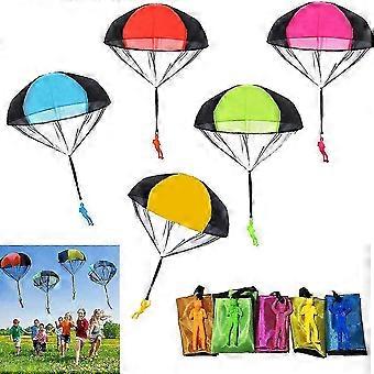 5pcs Hand Throwing Parachute Kids Toy Park Outdoor Beach Sports Family Toys 2026