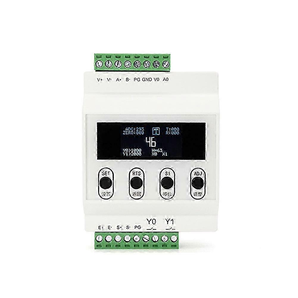 DIN Rail compatible withce Gauge, 4-20mA Output, RS485 Controller, High-Precision Weighing Display Module Basic Style