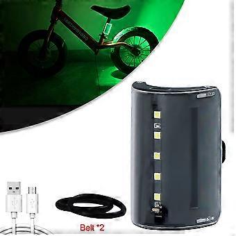 Usb Rechargeable Bike Taillight Intelligent Charging Bicycle Rear Lamp Automatic Start-stop Touch Control Warning Bike Light