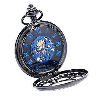 Man Watch Steampunk Watch Halskæde Skelet Pocket Watch Hængende Watch Retro Chain Watch
