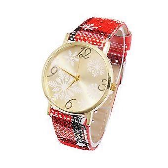 Reloj de cuarzo para mujer, reloj navideño con esfera, 1 unidad.