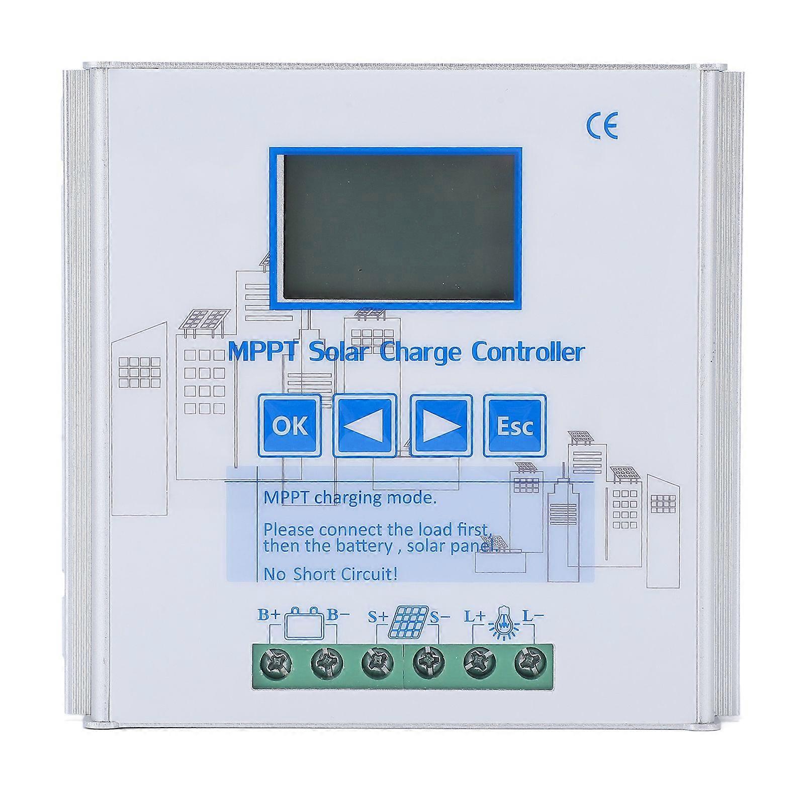 MPPT Solar Charge Controller Efficient Charging Anti Reverse Solar Panel Regulator 40A 12V 24V