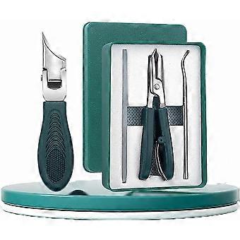 3er-Set Nagelknipser mit Adlerschnabelform für Damen und Herren, breite Öffnung, spritzfreier, schräger Nagelknipser für dicke Nägel, Senioren und zur Pflege eingewachsener Nägel