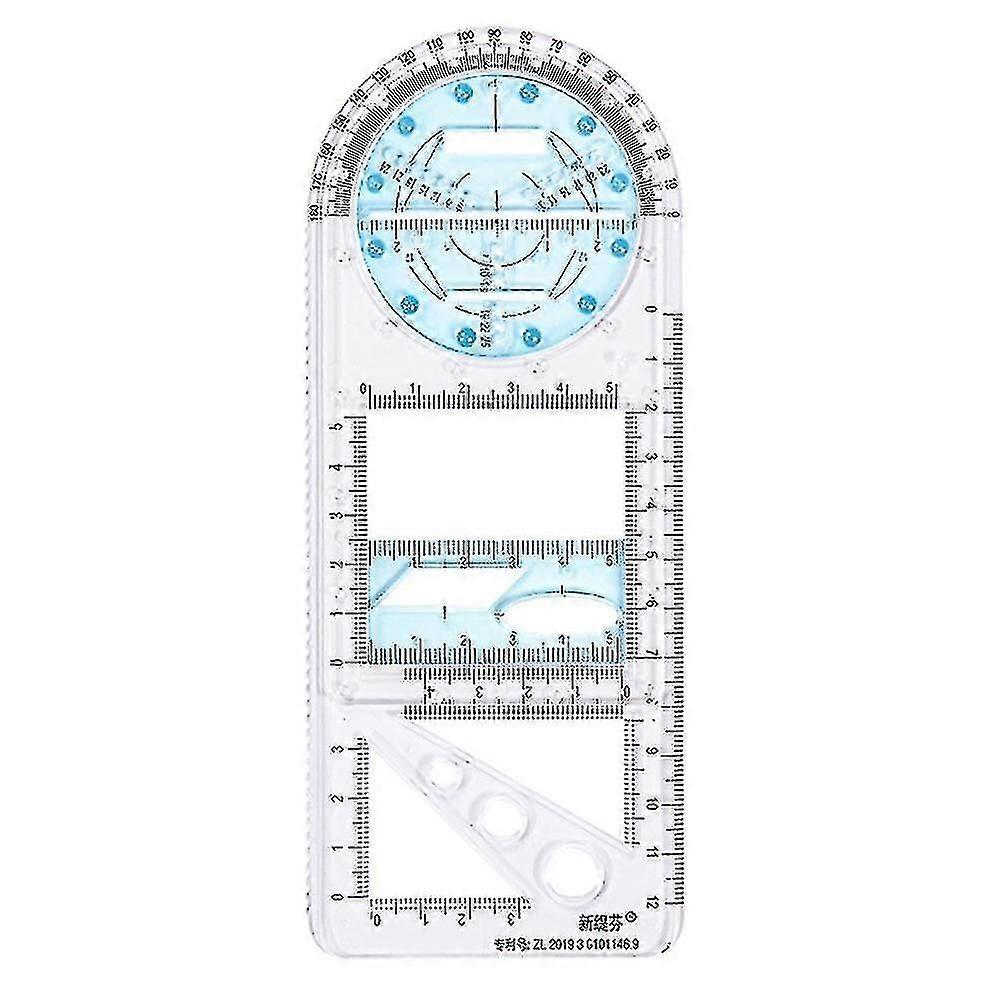 Multifunction Drawing Ruler Mathematics Geometric Measuring Teaching